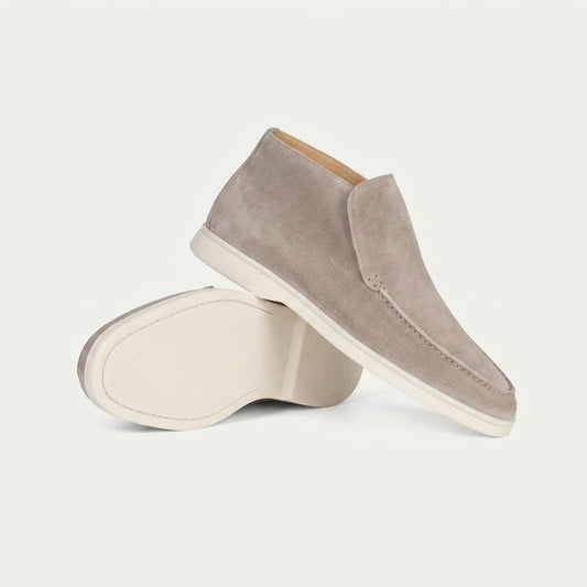 Mocasines de ante hombre — zapatos slip-on ligeros — estilo casual diario